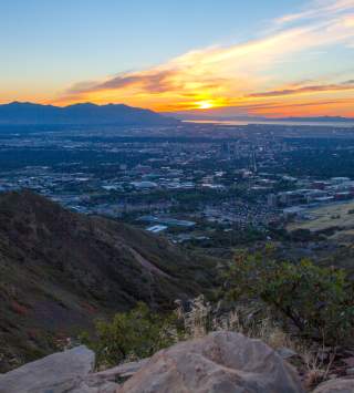 Scenic Sunset from Living Room Hike