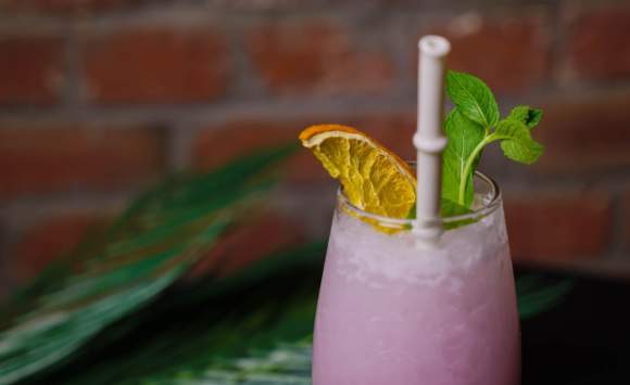 Blue Palm Tiki Drink