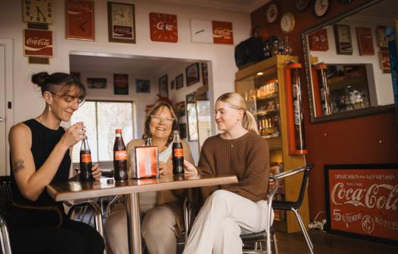 Group of girls at Toodyay Bakery