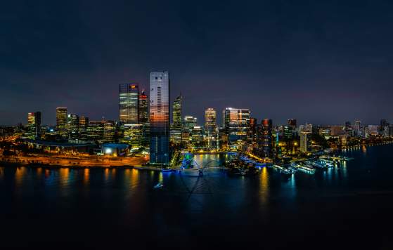 Perth City Skyline Night