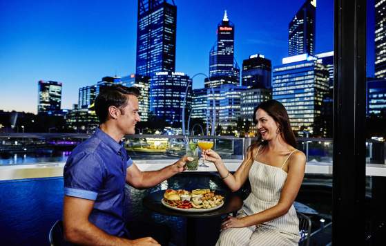 Couple Dinner Perth City Night