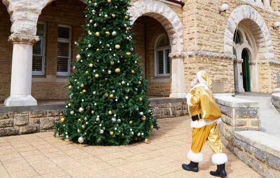 Gold Santa at The Perth Mint