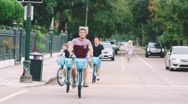 Biking in the Garden District