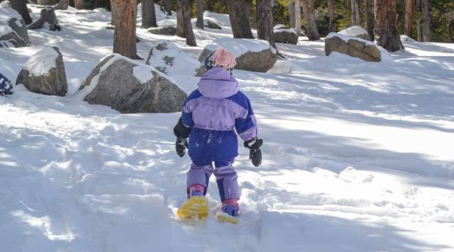 How to Snowshoe with Kids