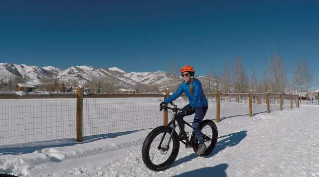 Snow Biking on Willow Creek Trail