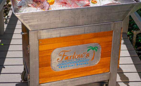 Fresh Fish Cart at Farlow's on the Water in Englewood, Florida