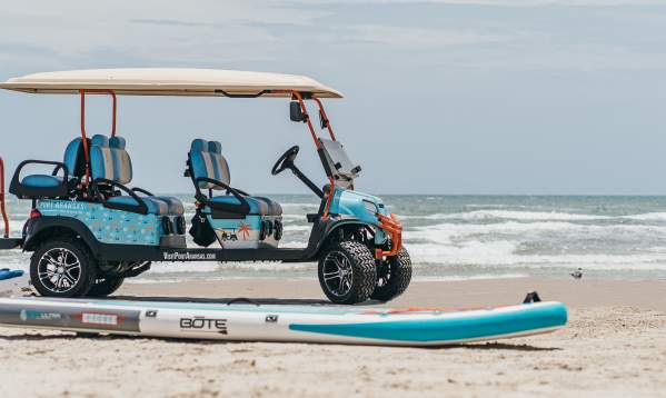 Golf Cart on the Beach