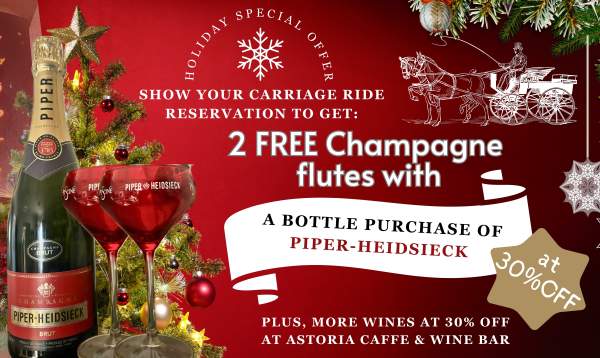 Sip & Ride: Astoria Café’s Exclusive Carriage Ride Special