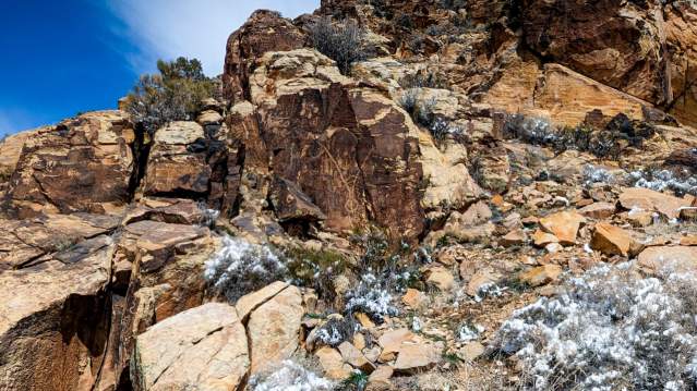 Winter at the Parowan Gap | Zipper Glyph