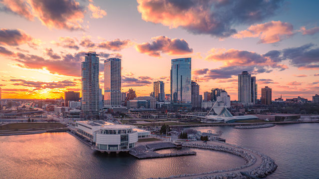 Milwaukee Skyline Sunset