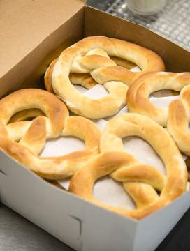 Gourmet soft pretzels from Pretzel & Pizza Creations