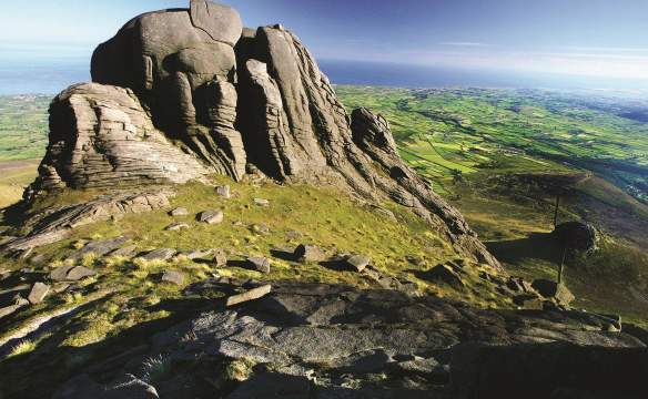 Top of Slieve Binninan 0part of the Mourne Mountains walking route.