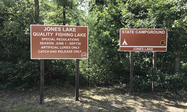 Jones Lake State Forest Campground