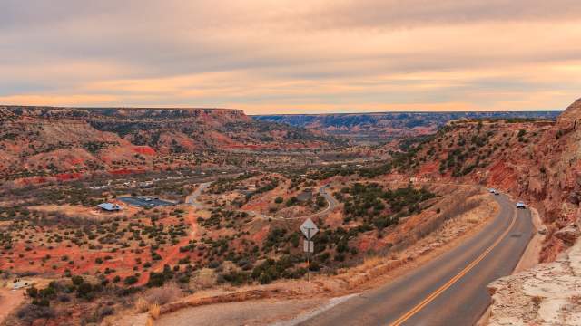 Scenic view of Palo Duro Canyon