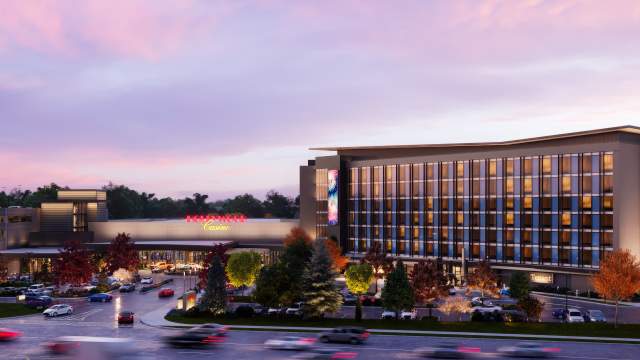 Rendering of the new land-based Hollywood Casino Aurora set to open in 2026.