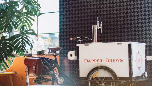 Dapper Brews Bike Cart