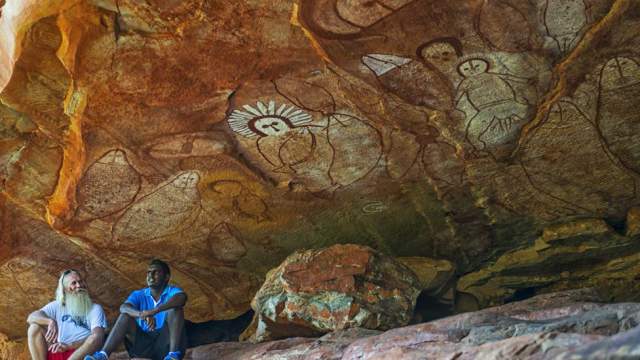 Aboriginal Rock Art near Raft Point on the Kimberley Coast