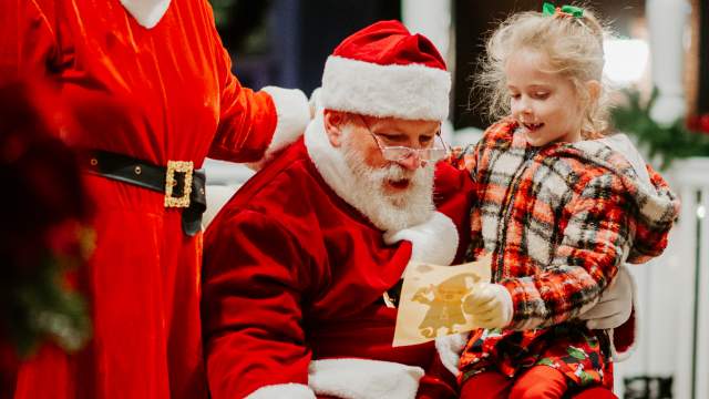 Santa visits