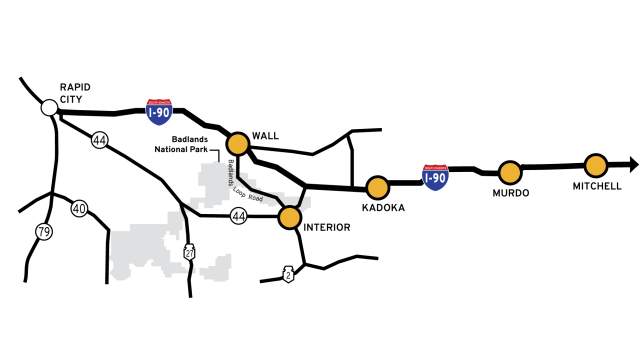 Sticker Program Map - Badlands