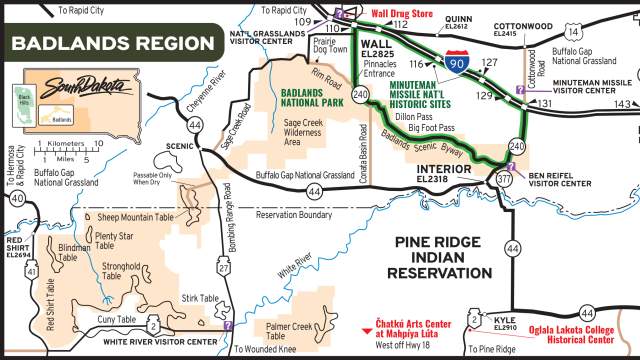 Badlands attraction map