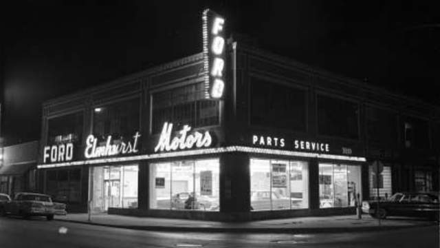 Ford dealership 183 N. York c.1965