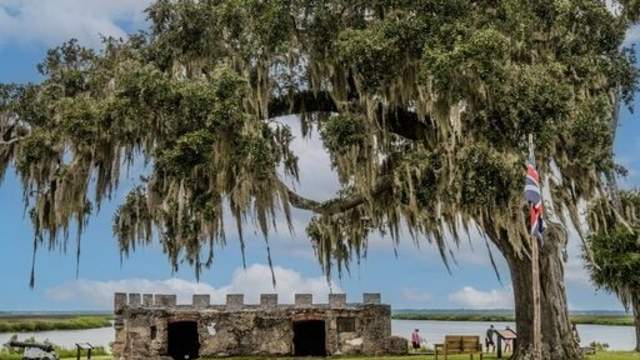 Explore the ruins of an English colonial fort on St. Simons Island, GA