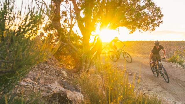 Bikers on Mud Springs Trail