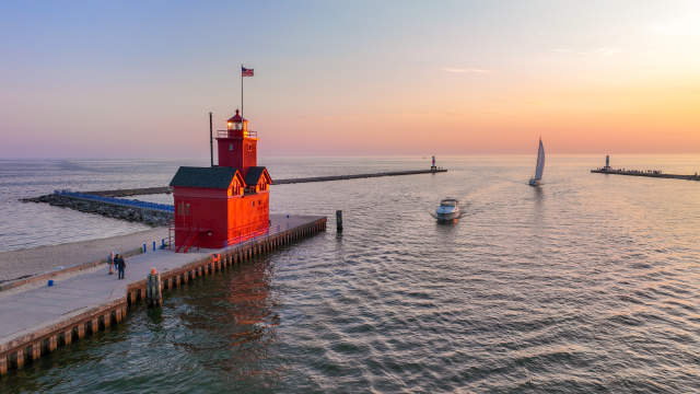 Big Red Channel Sunset