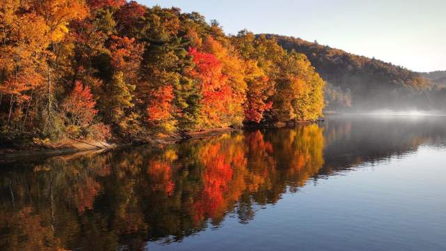 Paddle Along Fall Color - @bodasabod