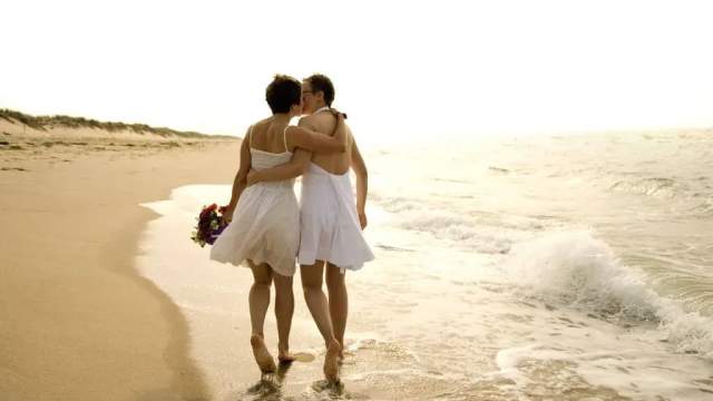 couple on the beach