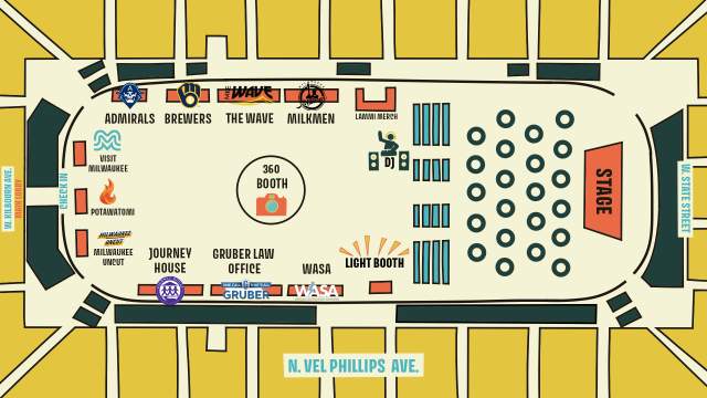 UW-Milwaukee Panther Arena Map for Inside the Huddle