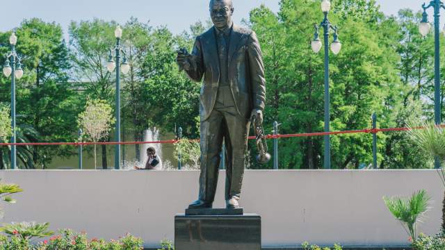 Louis Armstrong Statue in Armstrong Park