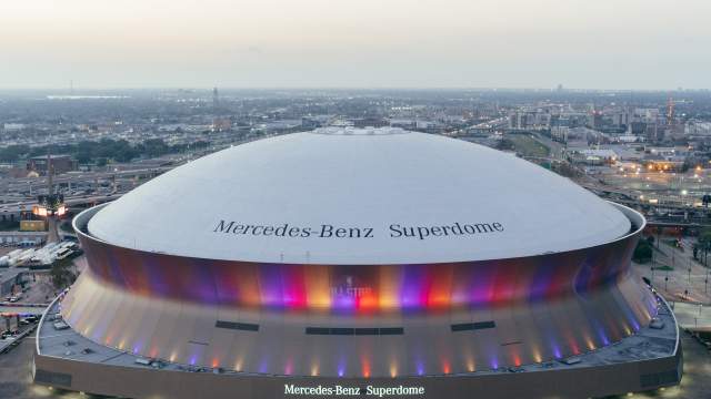View of the Superdome from Hyatt Regency Rooftop