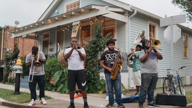 Brass Band at Sauvage and Ponce de Leon - Jazz Fest After Parties