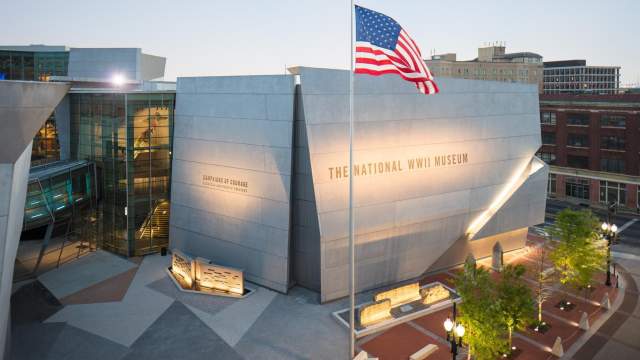 Designated by Congress as the official WWII museum of the United States, The National WWII Museum is located in downtown New Orleans on a six-acre campus, where five soaring pavilions house historical exhibits, on-site restoration work, a period dinner theater, and restaurants. Step inside with a general admission ticket, and then spend as long as you like exploring this must-visit attraction independently. Discover thousands of World War II memorabilia and artifacts, and learn all about wartime events from the museum's information displays.