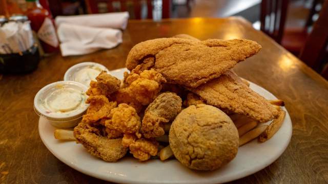 A Seafood Platter from Mandina's