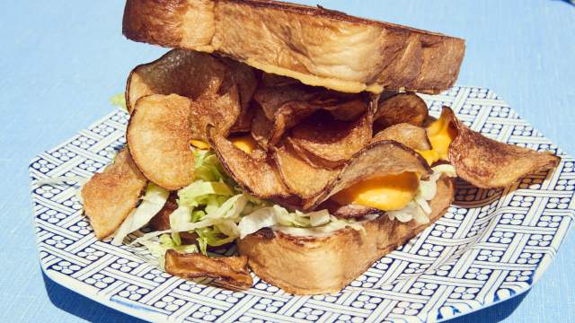 Fried Bologna Sandwich - Turkey and the Wolf