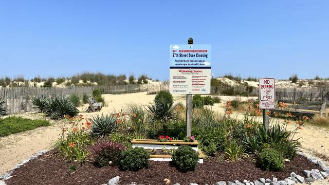 77th Street Beach Entrance in Ocean City, MD