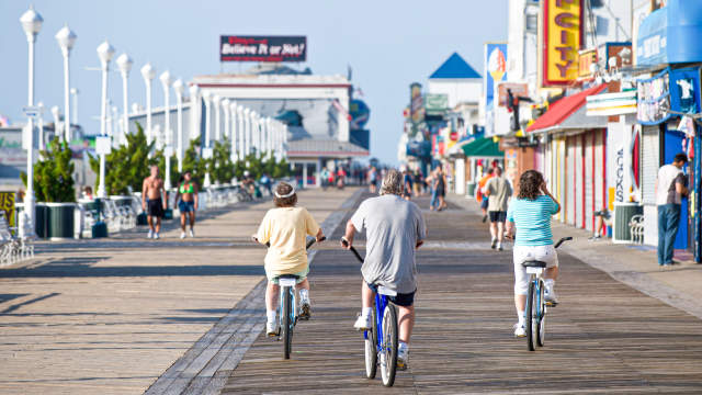Boardwalk Biking in Ocean City, MD