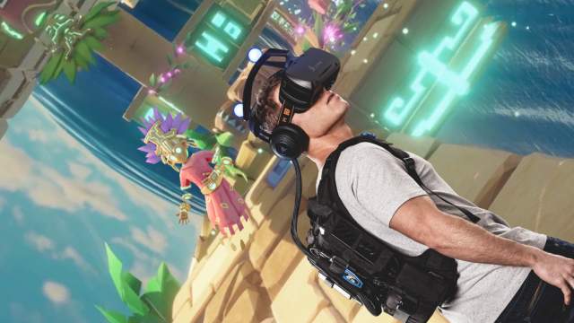 Players of Enginerium, a Virtual Reality Game at Main Event