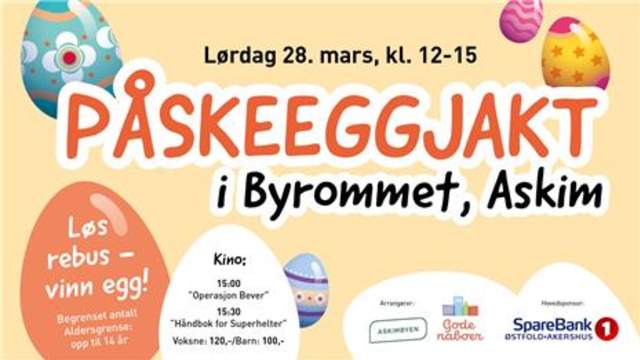 Plakat påskeeggjakt