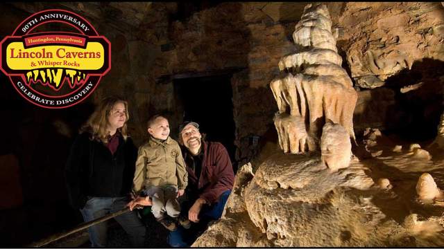 Lincoln Caverns Pic with Logo