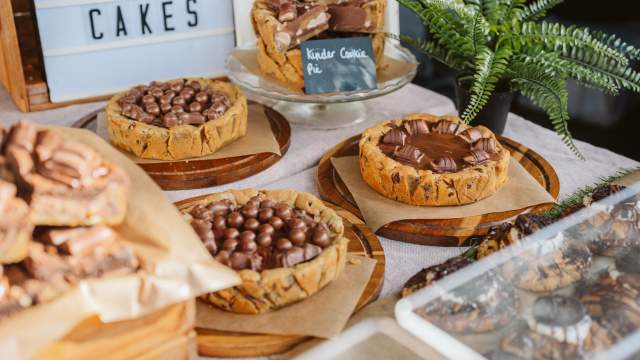 Products on sale at uplands market