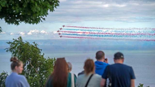 The Red Arrows at Wales Airshow