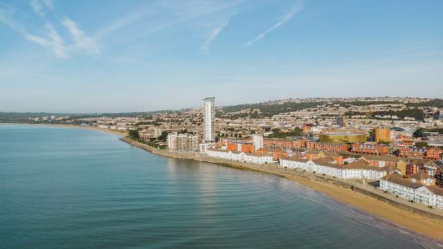 Swansea Bay Drone Shot