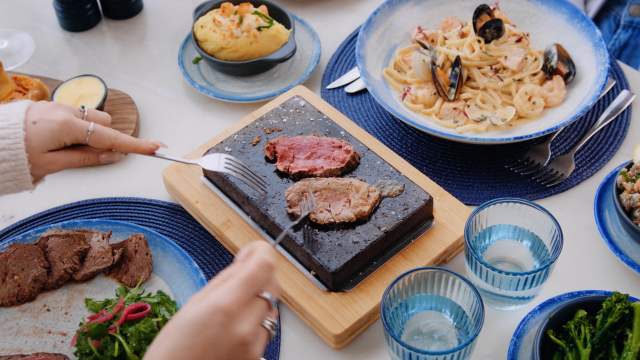 A variety of meals at On The Roks