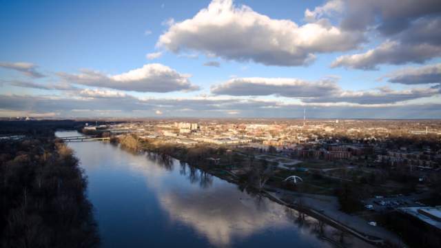 Wabash River aerial