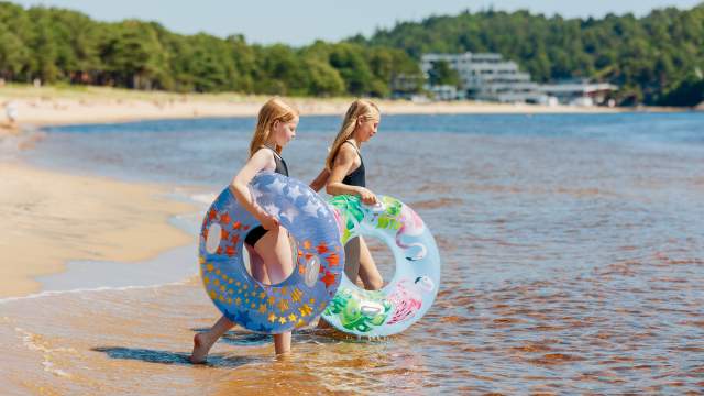 Sjøsanden strand i Mandal