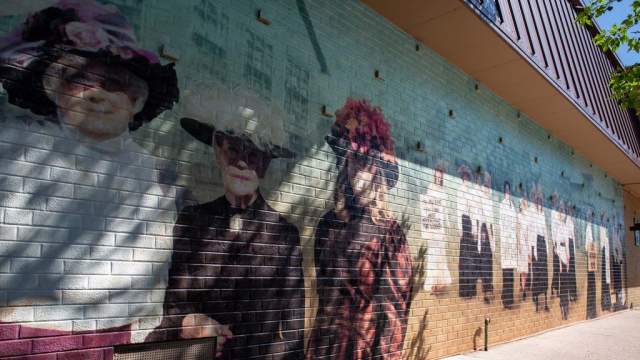 Wyoming Womens Suffrage Mural