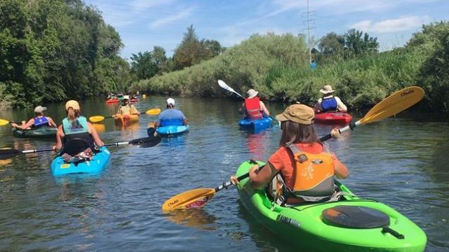 Kayaking on The Jordan River